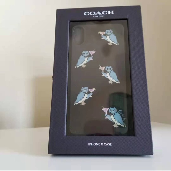 Coach Iphone X/Xs case party OWL print - Picture 3 of 4